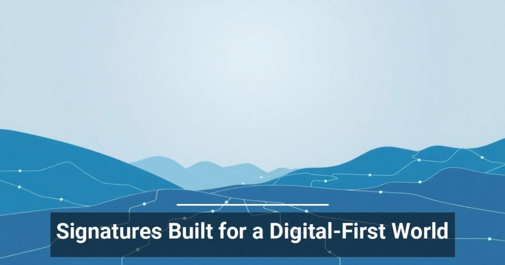 Signatures Built for a Digital-First World