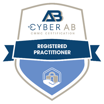 The Cyber AB CMMC Registered Practitioner badge