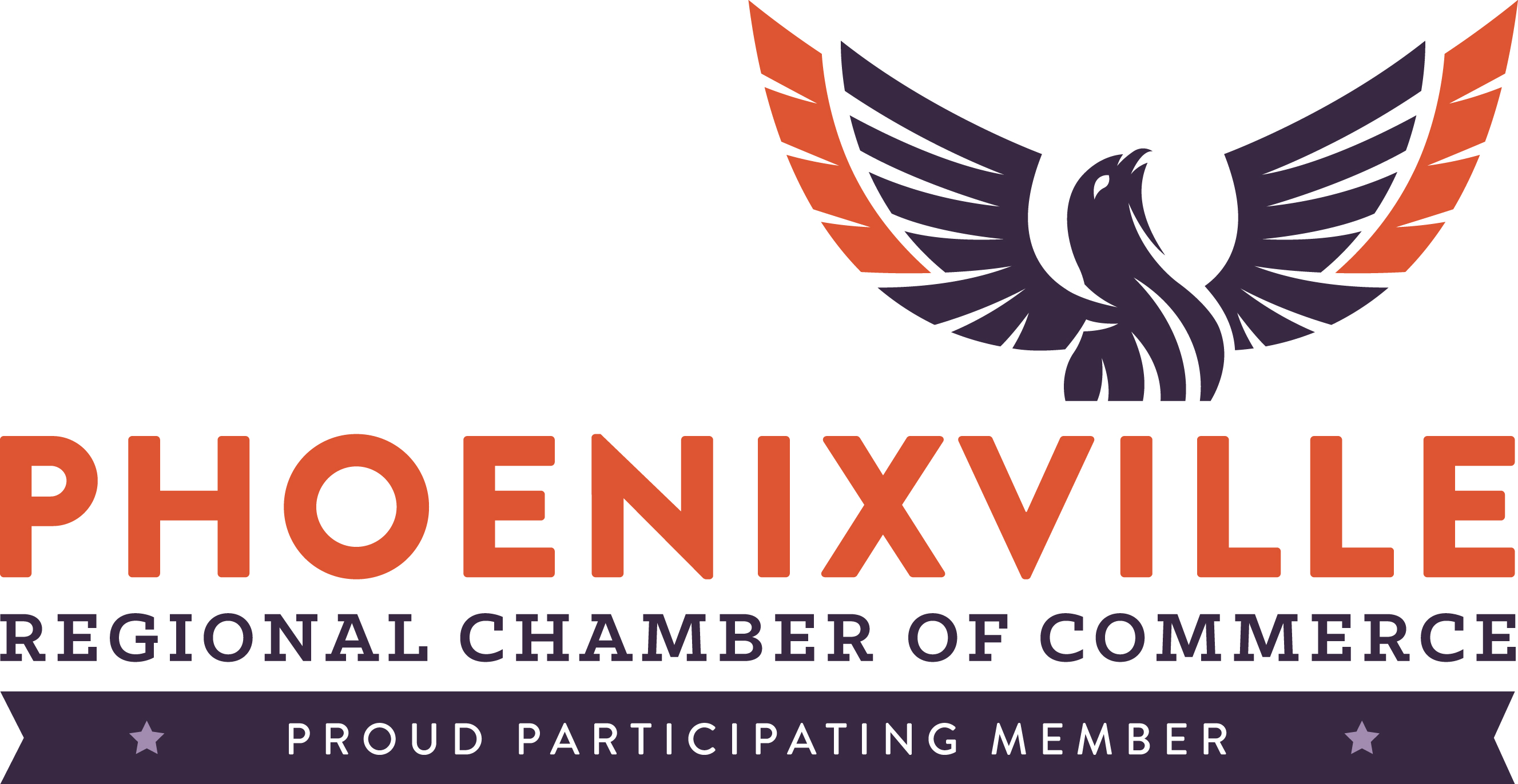 Phoenixville Regional Chamber of Commerce proud participating member logo